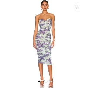 BRAND NEW Miaou Renzo Dress in Mint Toile Sz M